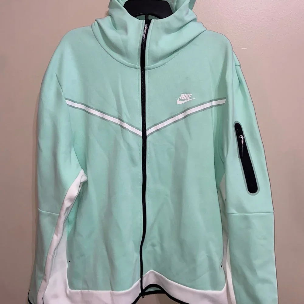 Nike Sportswear Tech Fleece Full-Zip Hoodie Jacket Mint Men's XXL CU4489-379 NEW